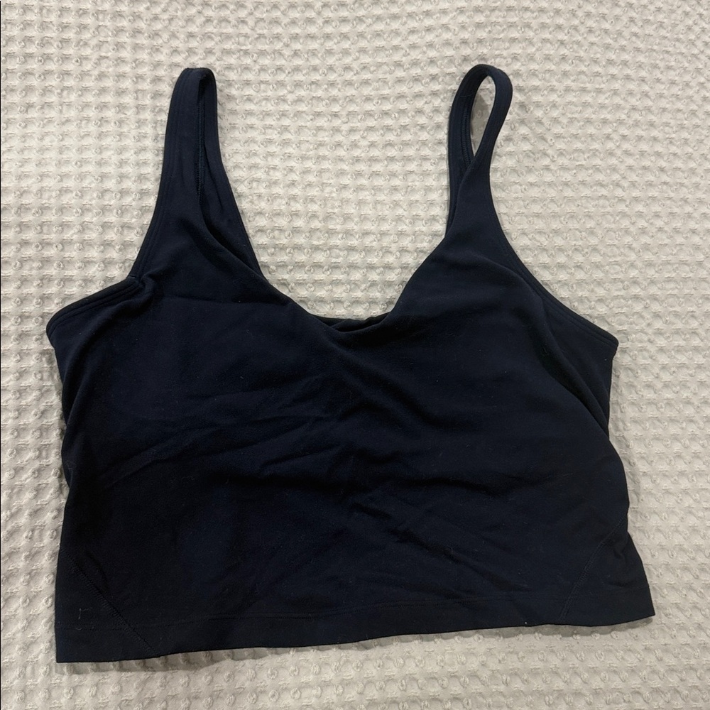 lululemon athletica navy blue size 10 Crop Top